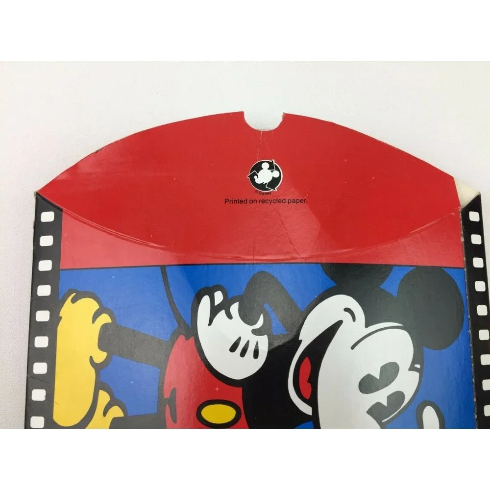 Vintage Disney Store Mickey Mouse Pillow Gift Folding Box
